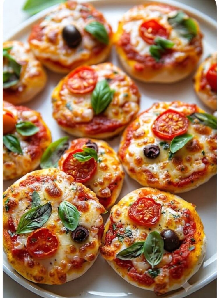 Vegan Bite-Sized Mini Margherita Pizza Bites