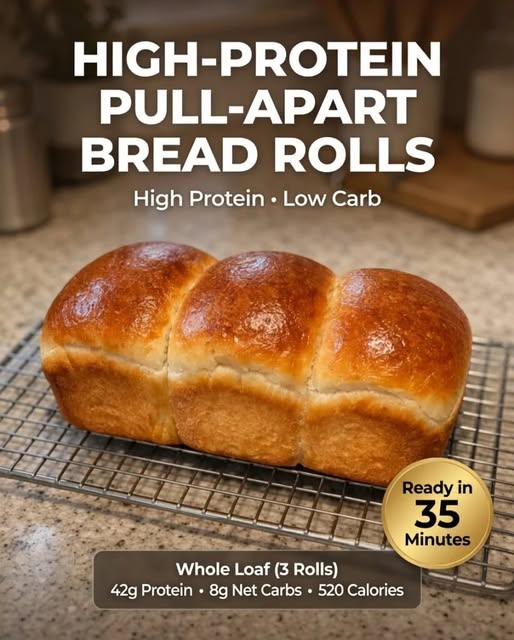 High-Protein Pull-Apart Bread Rolls