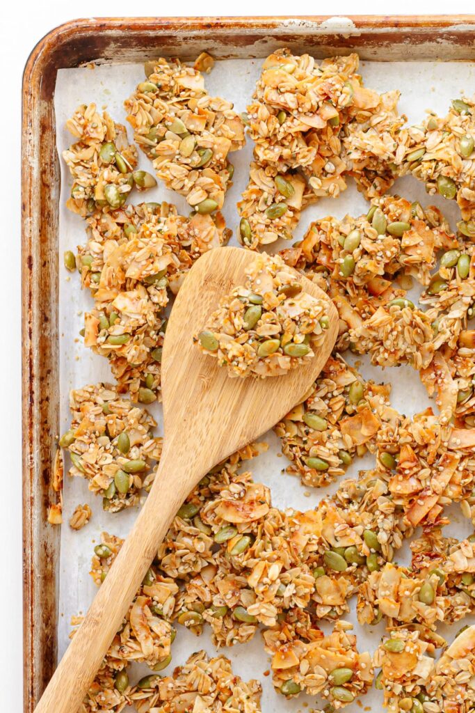 Vegan Vanilla Coconut Granola Clusters