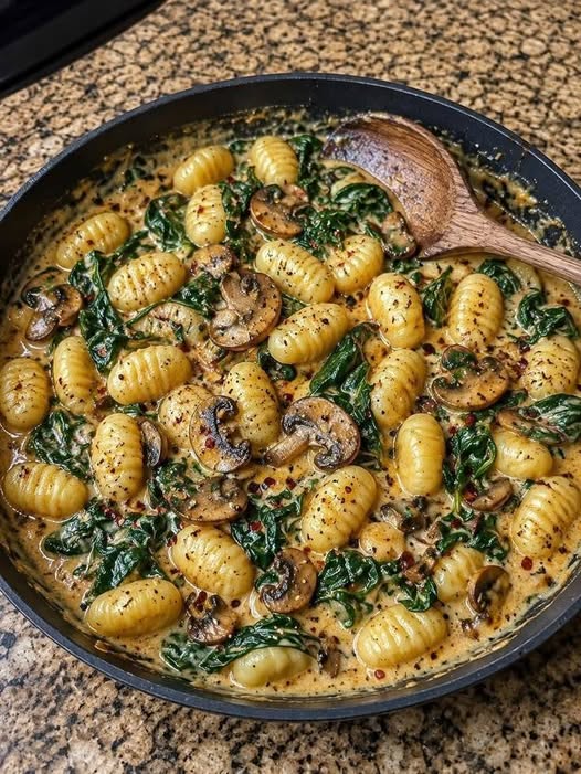 ππ Creamy Vegan Mushroom & Spinach Gnocchi π₯¬