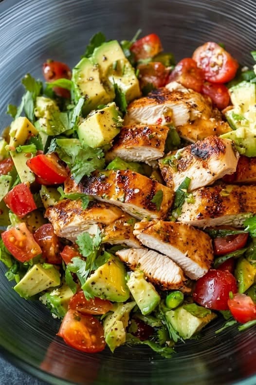 Grilled Chicken Avocado Salad