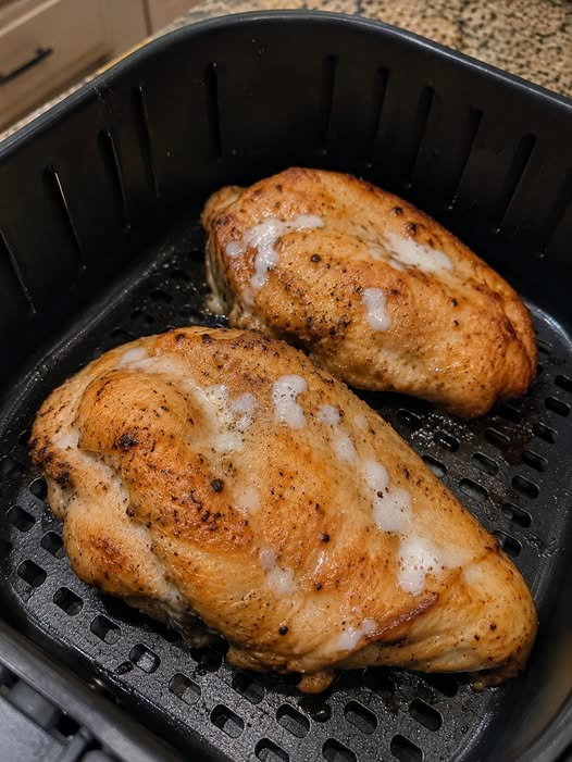 White Stuff Coming Out of Air-Fryer Chicken