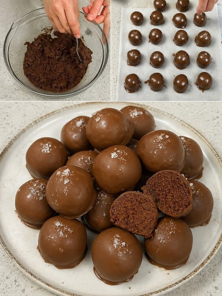Vegan 5-Ingredient Coconut Brownie Truffles
