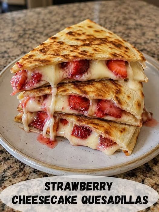 Strawberry Cheesecake Quesadilla