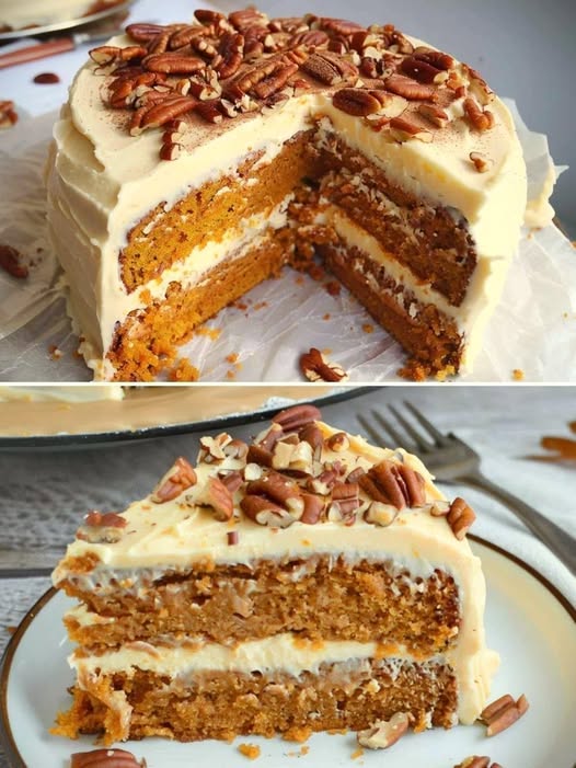 Low-Carb Pumpkin Spice Latte Cake
