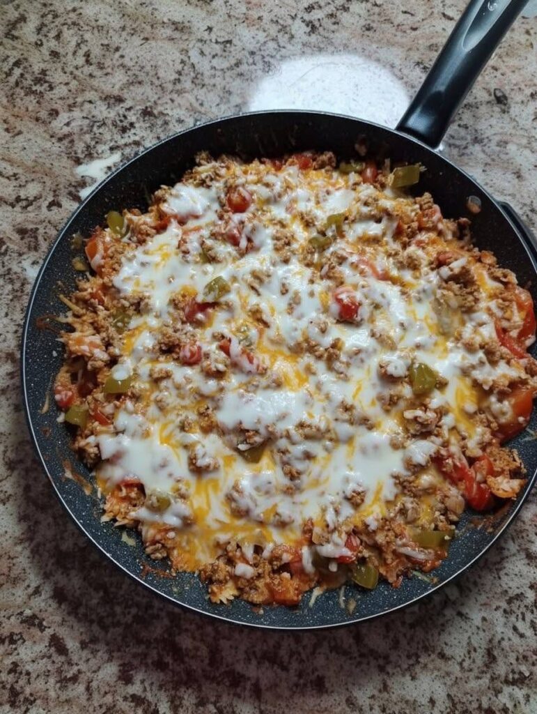 Keto Cheesy Taco Skillet (Loaded)