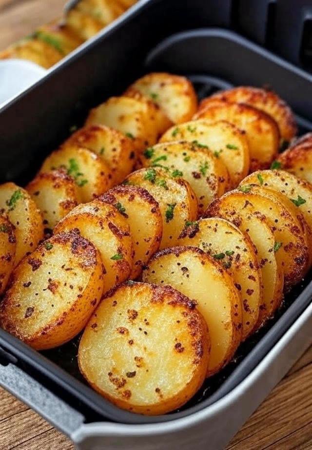 Air Fryer Sliced Potatoes