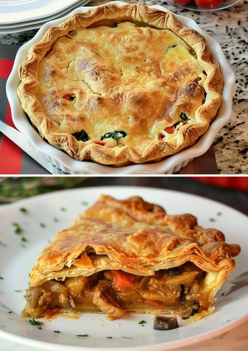 Vegan Vegetable Cheese Pie