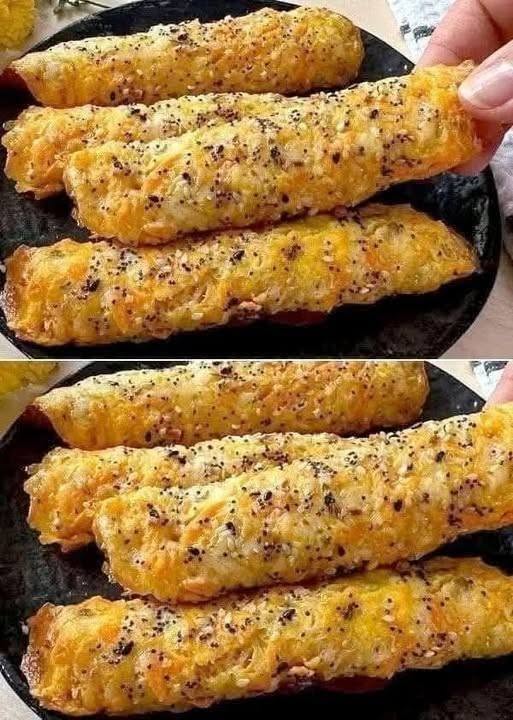 Cheesy Carrot Flatbreads