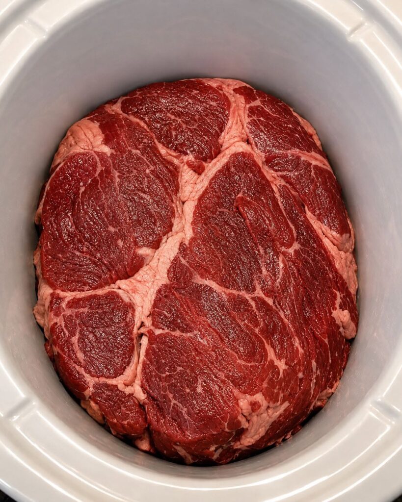 Slow Cooker Savory Chuck Roast Dinner