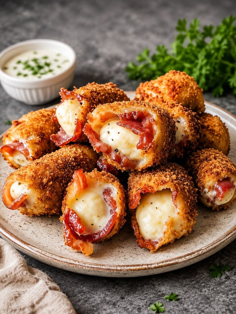 Crispy Bacon & Cheese Bites