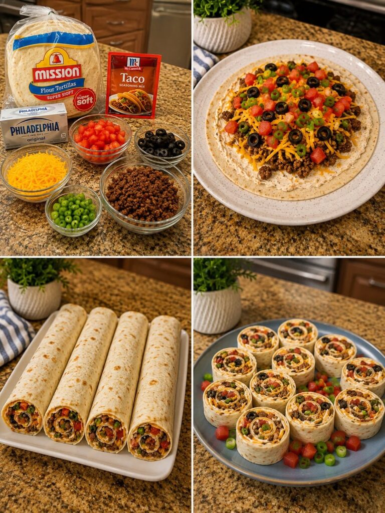 Taco Tortilla Pinwheels