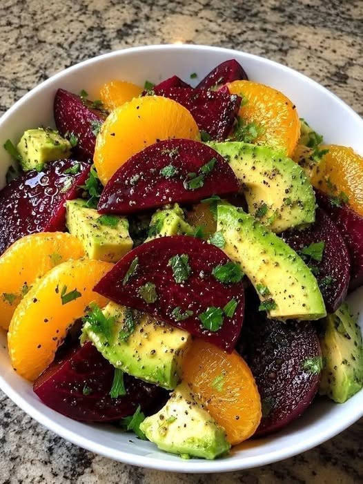 Roasted Beet Orange & Avocado Salad – Colorful, Fresh & Flavorful