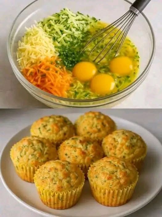 Savory Veggie & Cheese Muffins