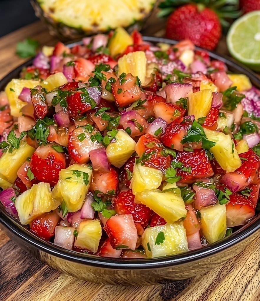 Strawberry Pineapple Avocado Salsa