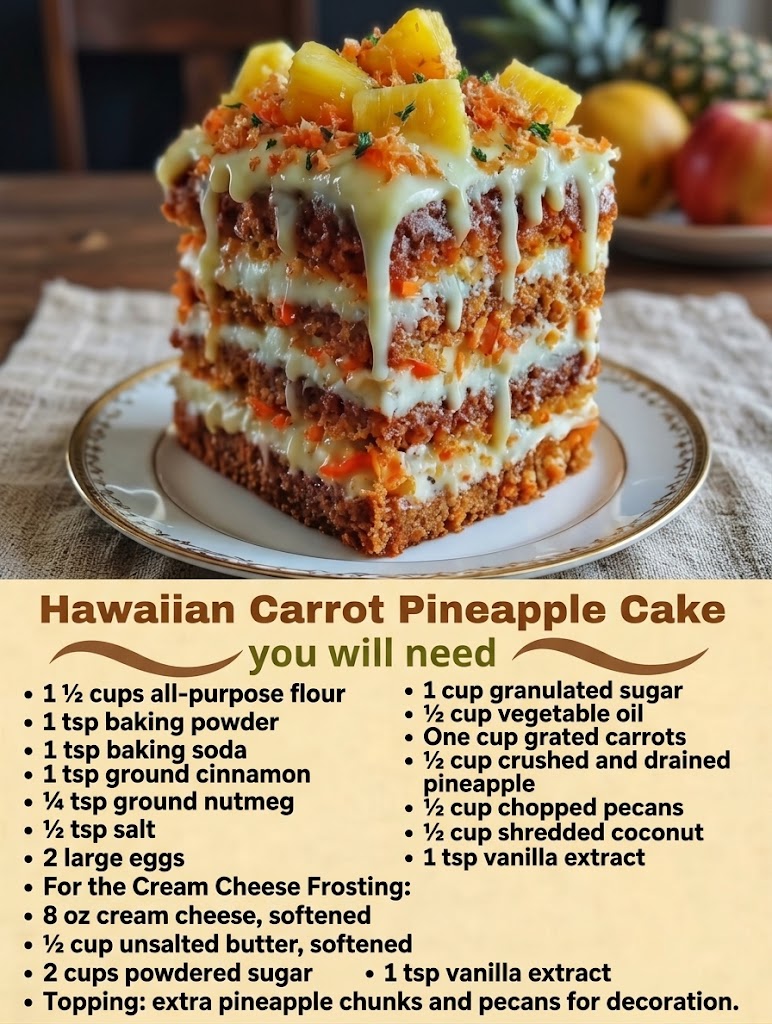 WW Hawaiian Carrot Pineapple Cake