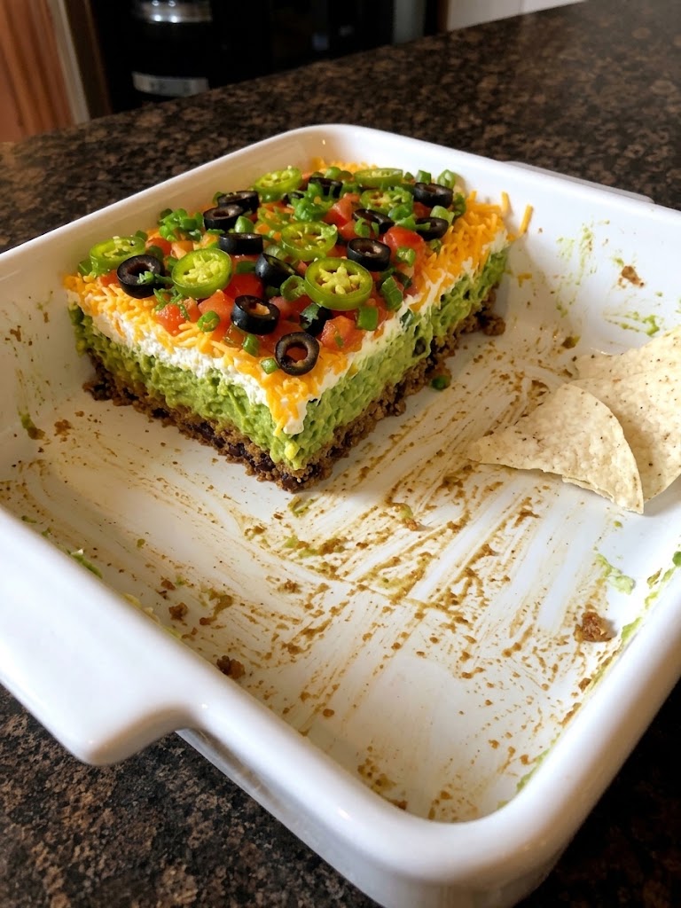 Vegan Classic Cold 7-Layer Taco Dip