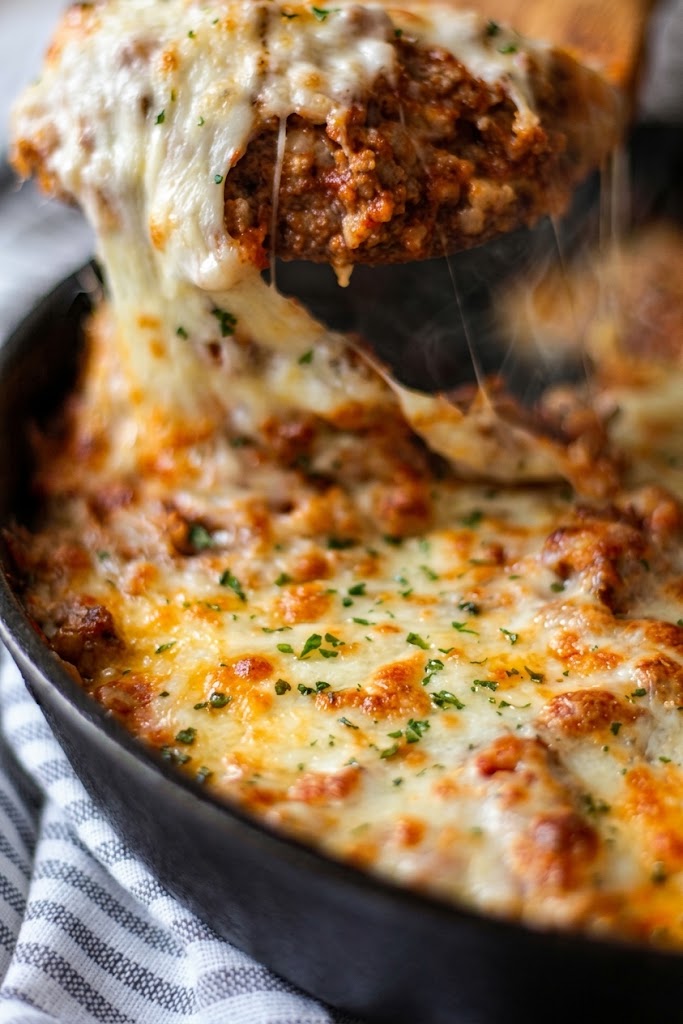 Italian Keto Ground Beef Skillet