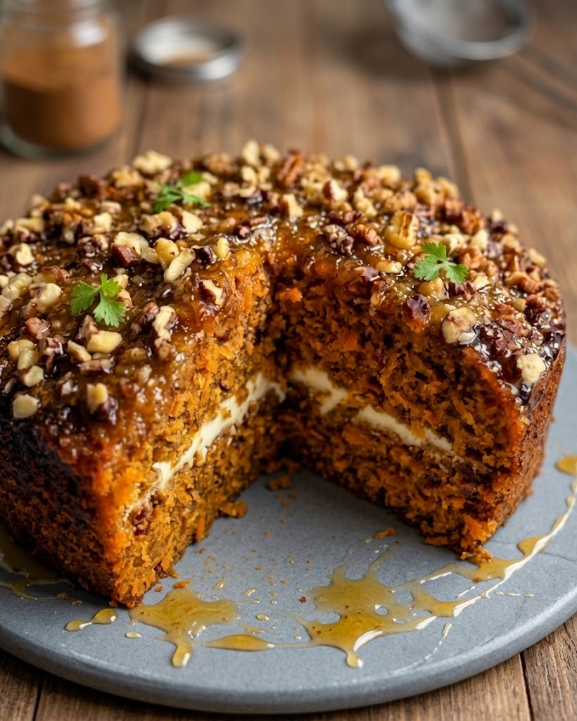 🥕 No-Sugar No-Flour Carrot Cake