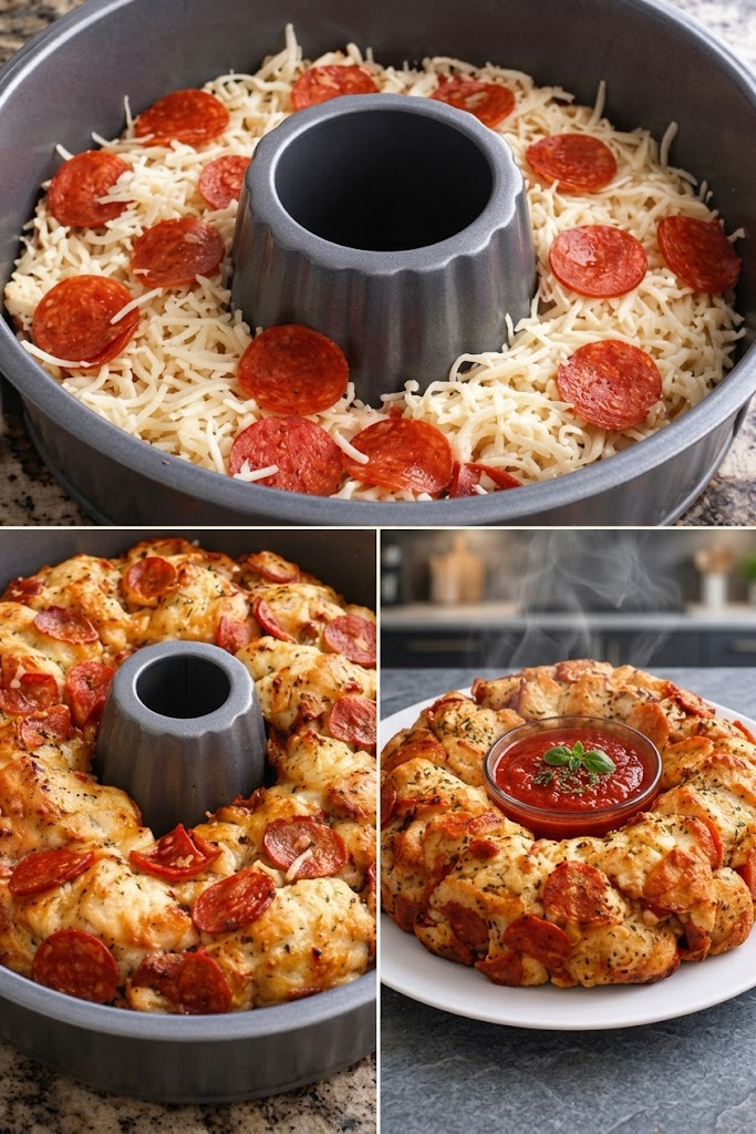 🍕 Pepperoni Pizza Pull-Apart Bread