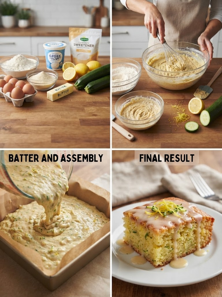 High-Protein Lemon Zucchini Cake