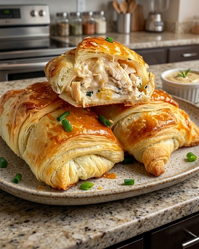 Baked Chicken Stuffed Crescent Rolls