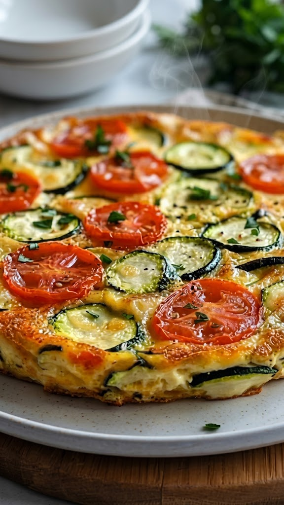 Zucchini and Tomato Frittata
