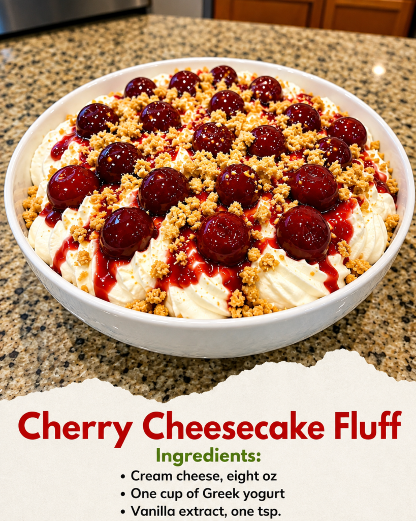 Low-Carb Cherry Cheesecake Fluff π