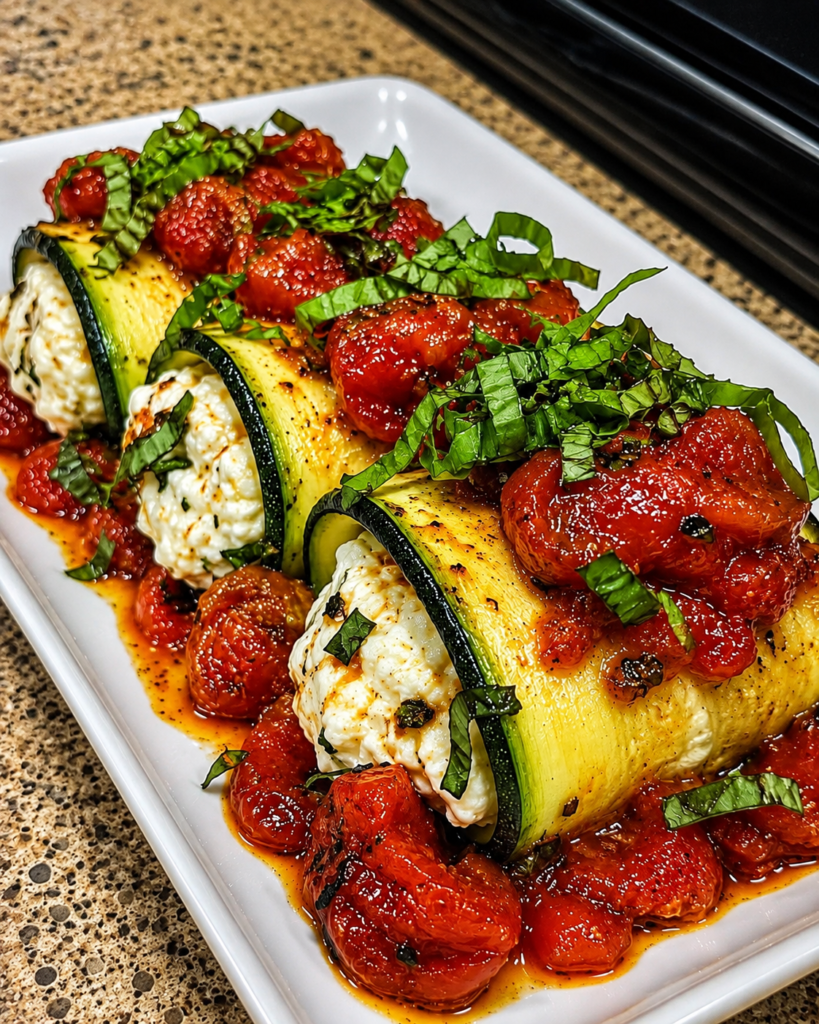 Vegan Grilled Zucchini Rollups
