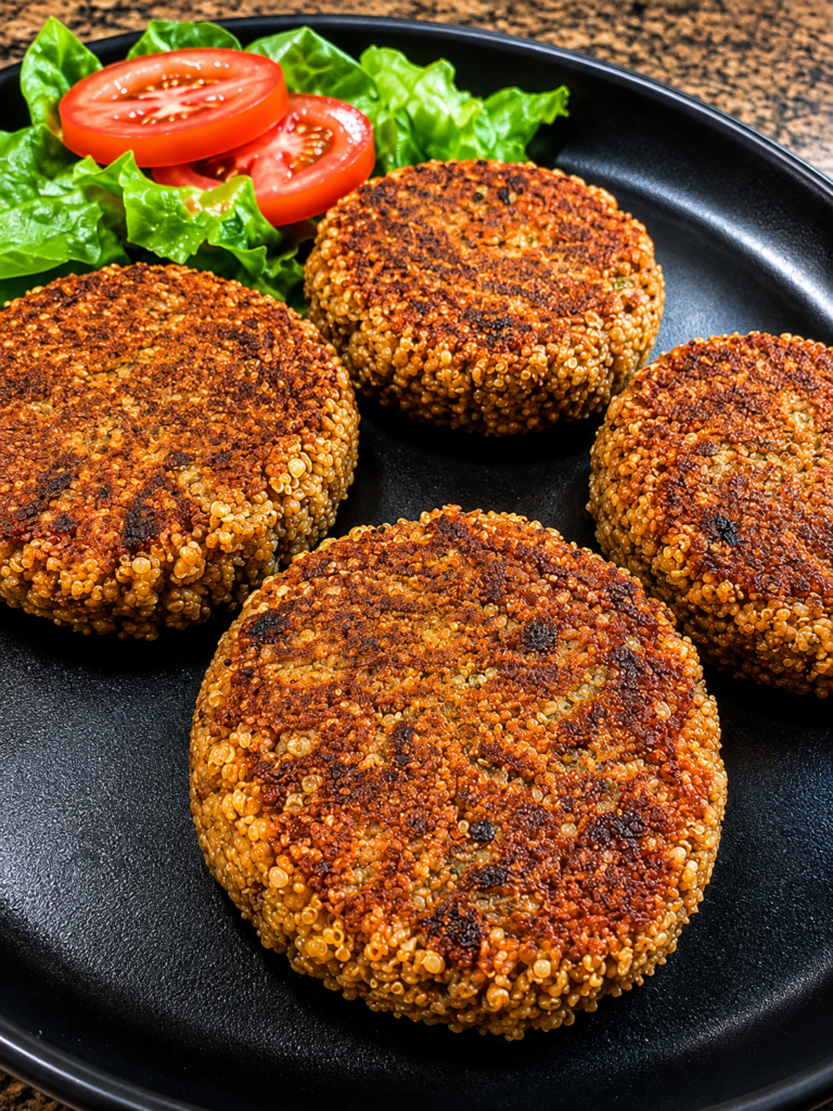 Vegan Chickpea Quinoa Burgers