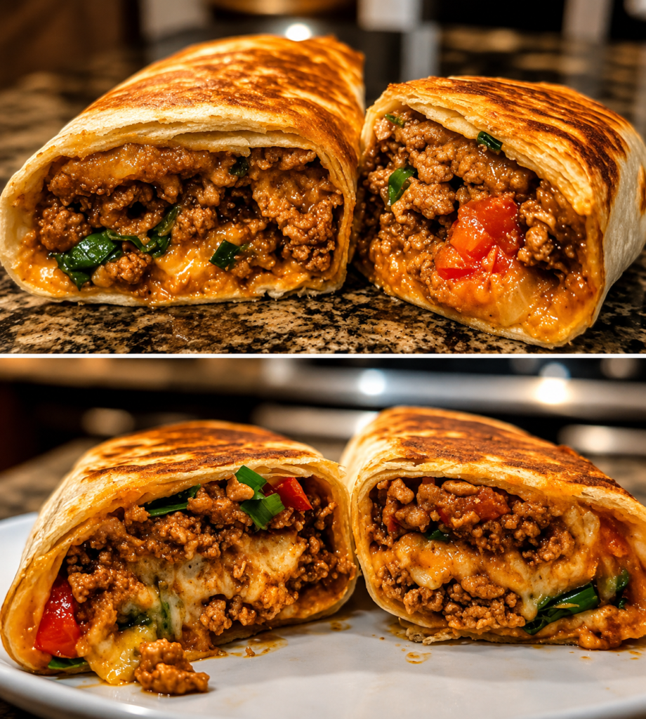 Easy Crispy Air-Fried Beef Burrito Recipe