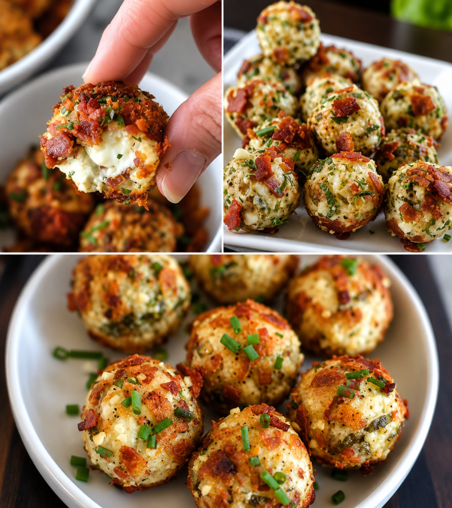 Bacon & Chive Mini Cheese Ball Bites