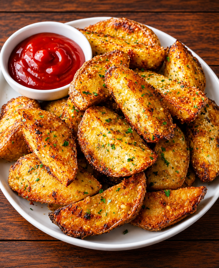 Magical Golden Herb-Roasted Potato Wedges