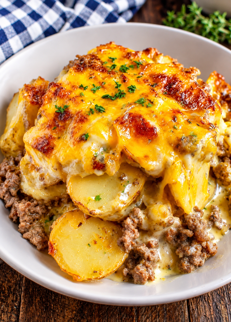 Cheesy Hamburger Casserole