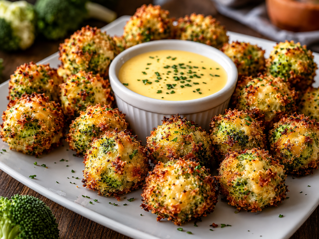 Crispy Broccoli Cheese Bites