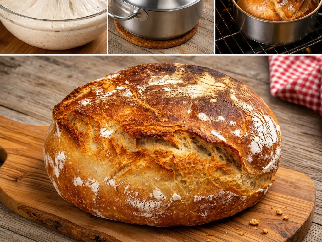Crusty No-Knead Dutch Oven Bread