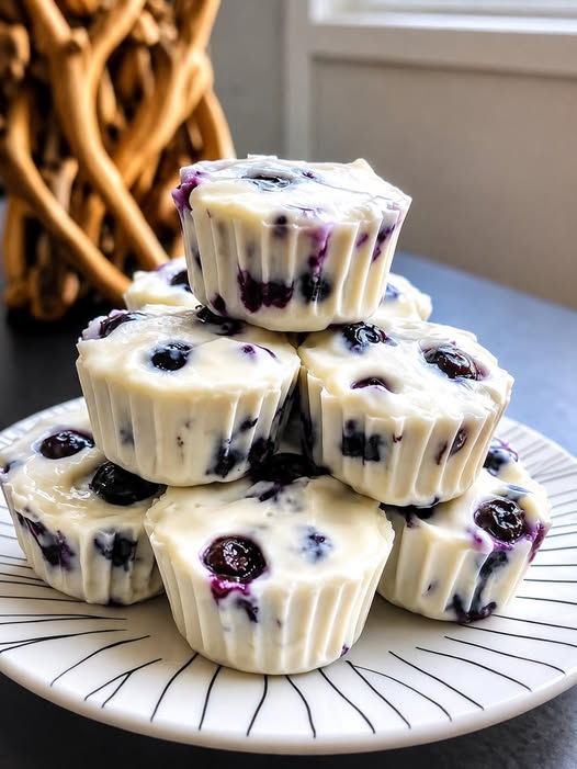High-Protein Blueberry Yogurt Protein Bites