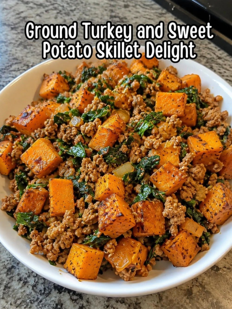 Anti-Inflammatory Ground Turkey and Sweet Potato Skillet Delight