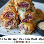 Crispy Keto Reuben Roll-Ups