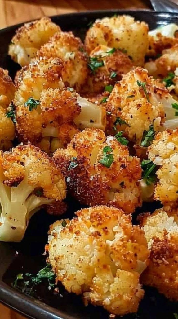 Crispy Parmesan Roasted Cauliflower in the Air Fryer