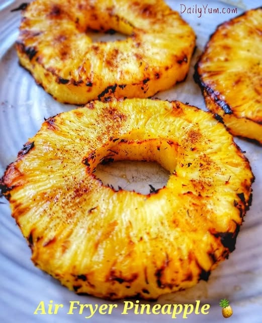 Air Fryer Pineapple (Healthy Low-Carb Snack)
