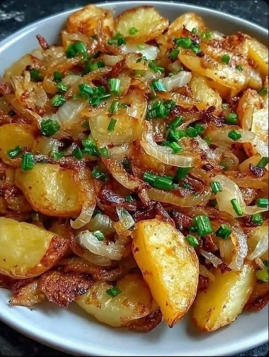Air-Fried Potato & Onions