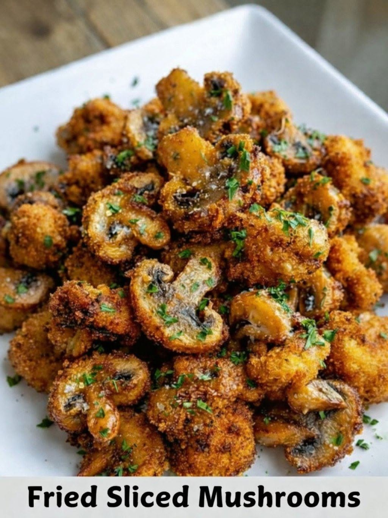Fried Sliced Mushrooms