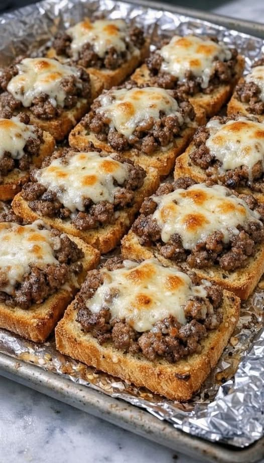 Beef Garlic Bread Bites