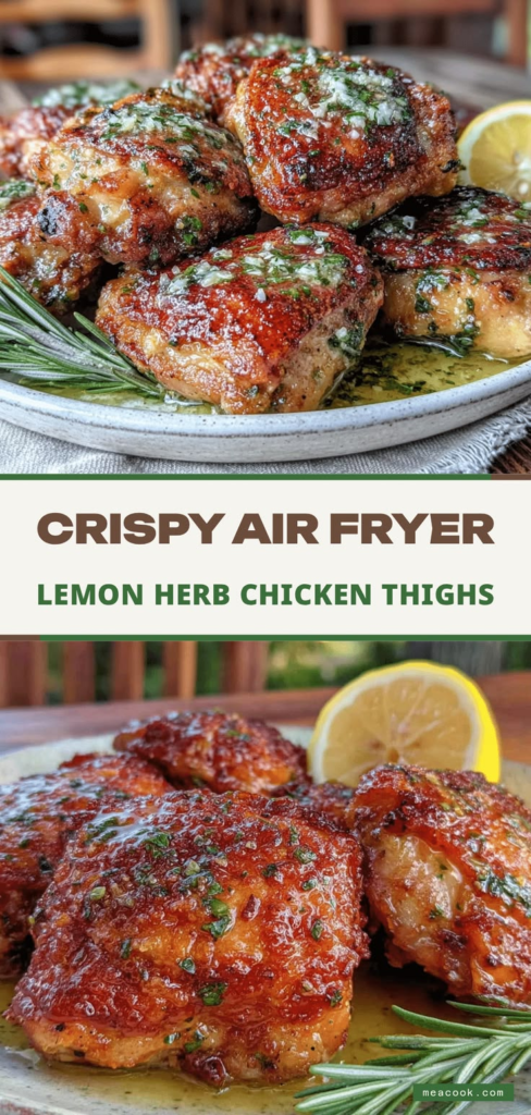Air Fryer Lemon Herb Chicken Thighs