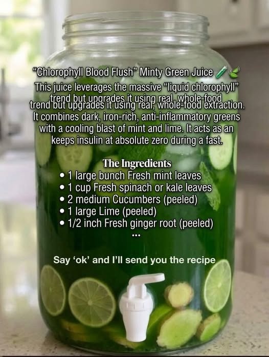 Minty Green Detox Juice — Low-Carb Green Juice