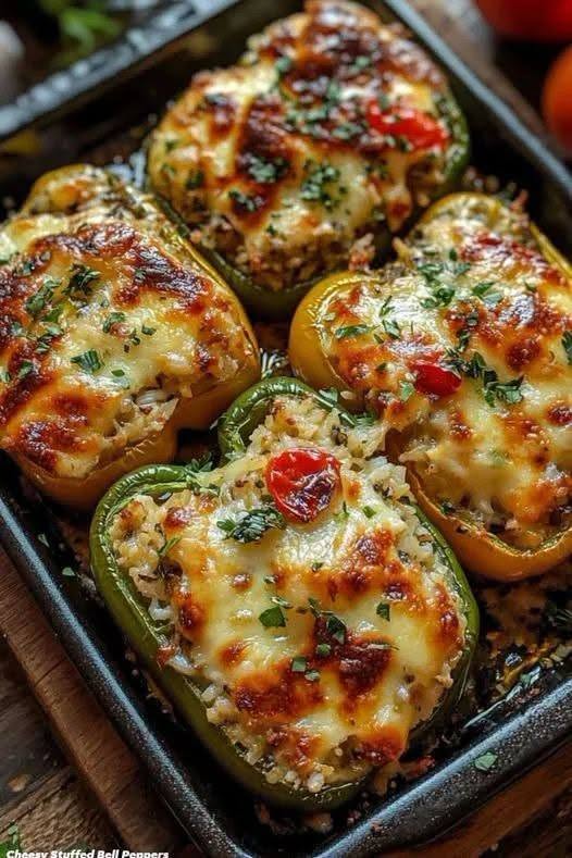 Cheesy Stuffed Bell Peppers