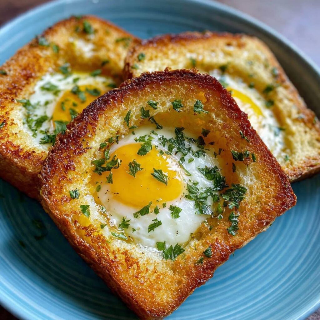 Air Fryer Egg-Filled Toast