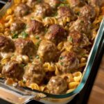 Swedish Meatballs and Noodles in Air Fryer (Easy Comfort Dinner)