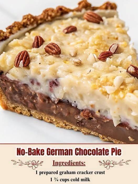 🥧 No-Bake German Chocolate Pie (Low-Carb, Keto & Bariatric-Friendly)